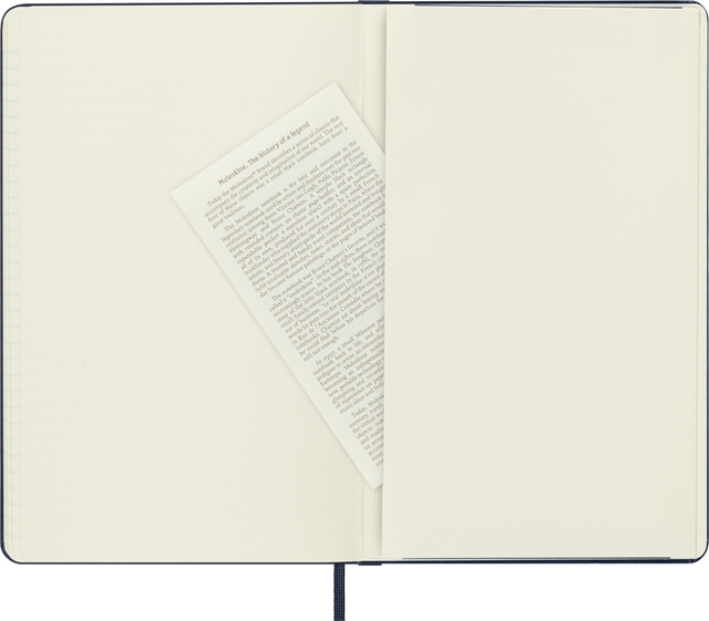 Notitieboek Moleskine large 130X210mm lijn hard cover sapphire blue