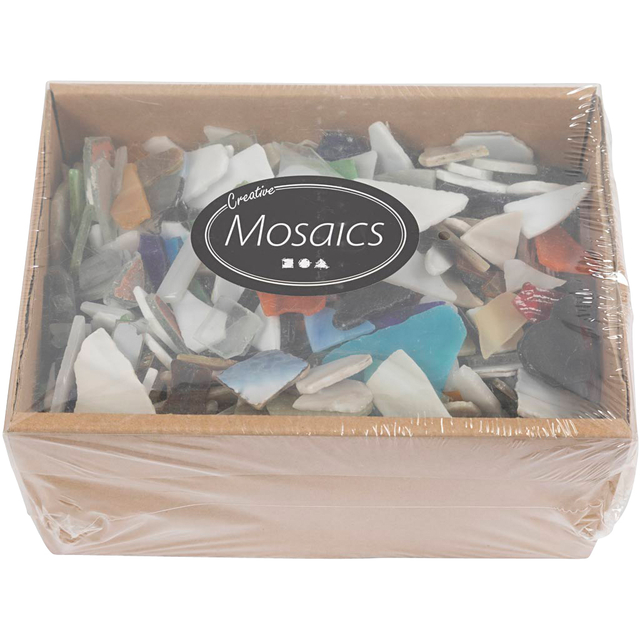 Mozaïek Creativ Company grootte 8-20mm dikte 2-3mm 2kg assort