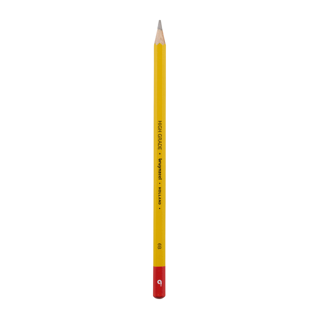 Grafietpotlood Bruynzeel Burotek 6B grijs
