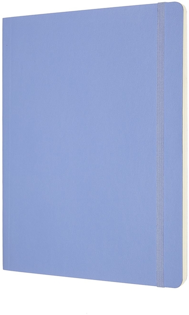 Notitieboek Moleskine XL 190x250mm blanco soft cover hydrangea blue