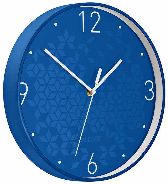 Wandklok Leitz WOW Ø29cm blau