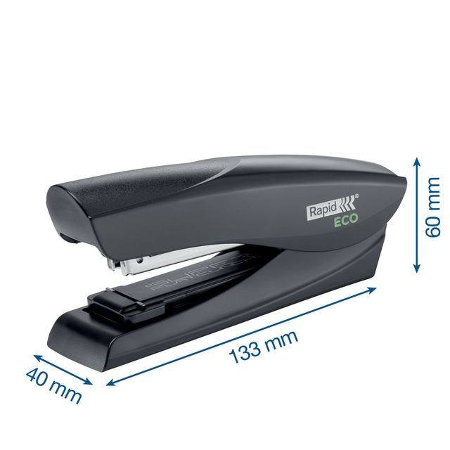 Stapler Rapid ECO Halfstrip 25 sheets black