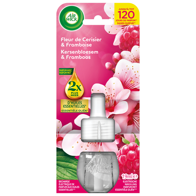 Luchtverfrisser AirWick Electrical Kersenbloesem & Framboos refill 19ml