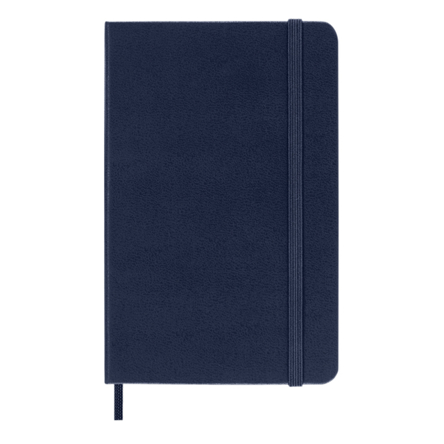 Notitieboek Moleskine pocket 90x140mm lijn hard cover sapphire blue