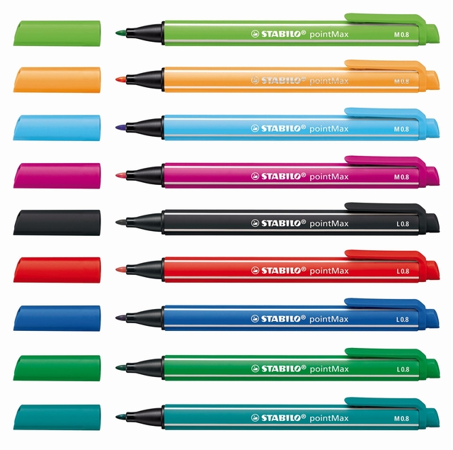 Viltstift STABILO pointMax 488/48 karmijnrood