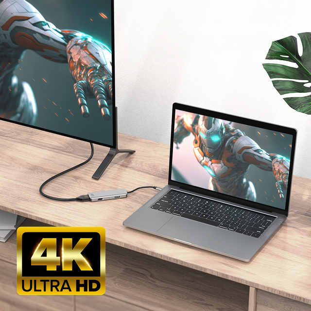 Adapter ACT USB-C 4K multiport for 2 HDMI monitors