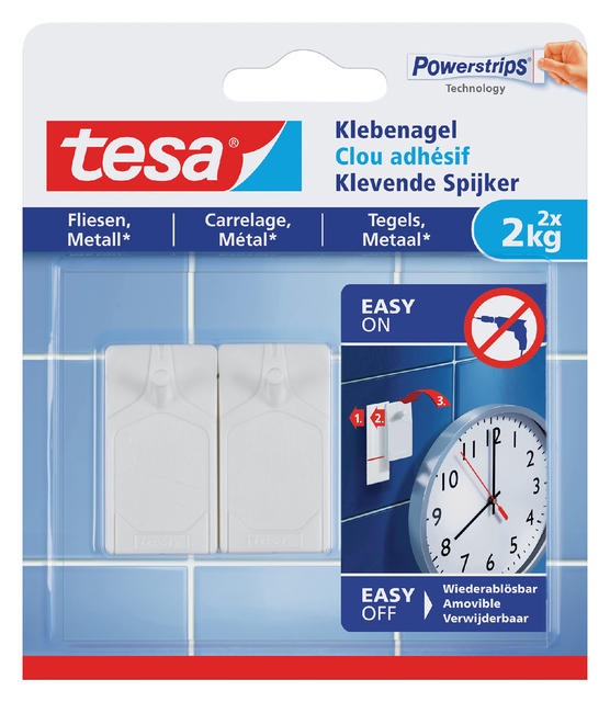 tesa SMS Adhesive Nail, 2kg, Tiles and Metal