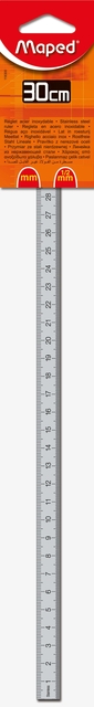 RULER MAPED STEEL 30CM
