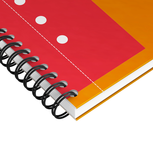 OXFORD International A5+ Hardback Twin-wire Notebook Narrow Ruled 160 Pages Orange SCRIBZEE® Compatibl