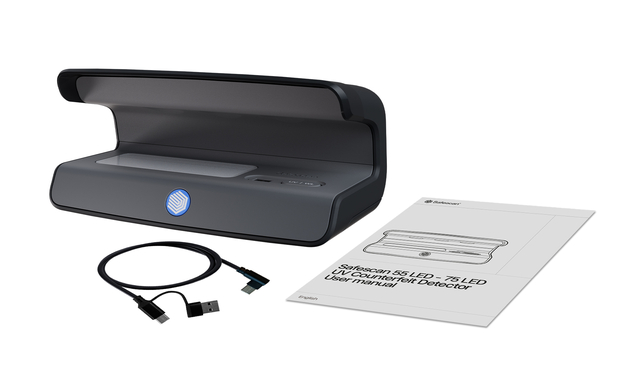 Valsgeld detector Safescan 75 UV LED zwart
