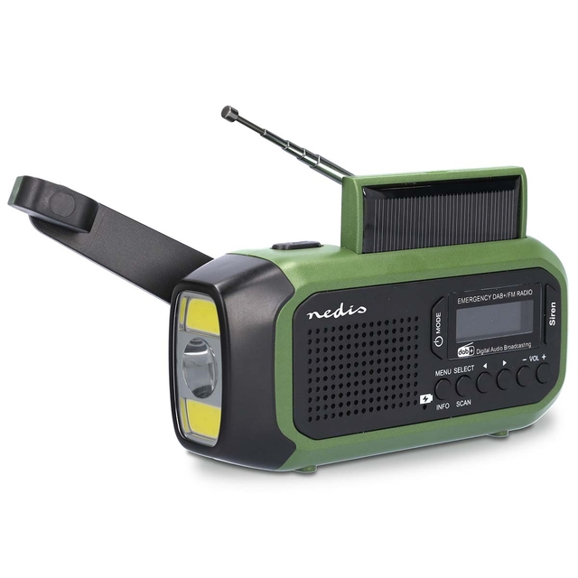 Noodradio Nedis DAB+ FM zonnepaneel