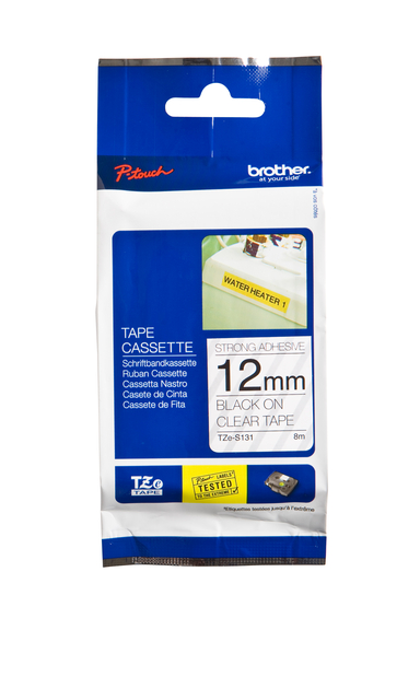 Brother 12mm BlkOnWht Tape TZES231
