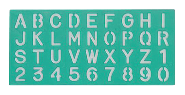 Linex 8530 Lettering Template 30 Mm