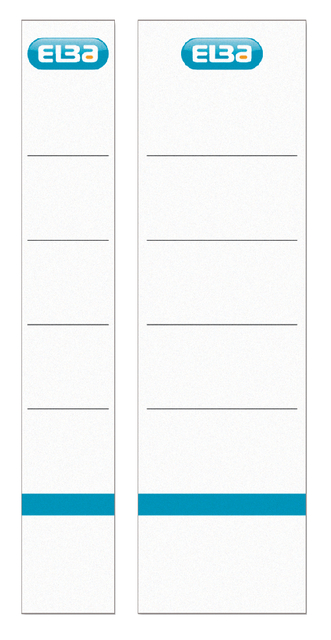ELBA Spine Label Lever Arch File "smart Pro/Pro+", 5cm, for inserting, white, Pack of 10