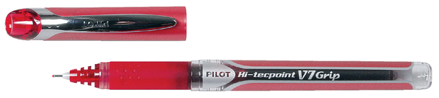 Hi-Tecpoint V7 Grip - Liquid Ink Rollerball - Red - Medium Tip