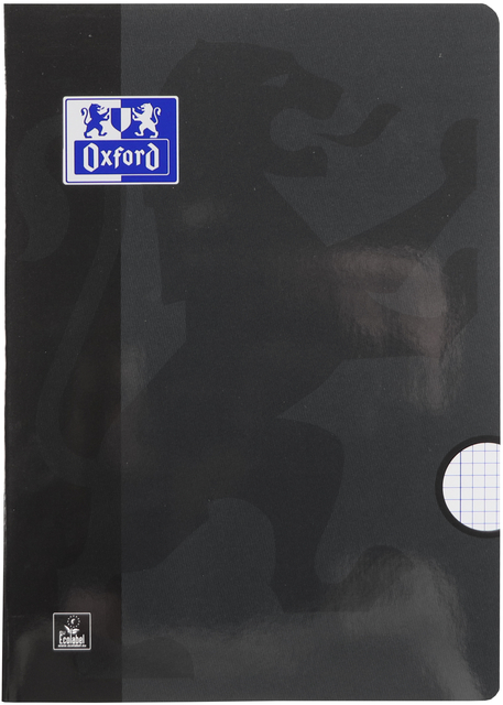 Schrift Oxford School A4 ruit 5x5mm 72 pagina's 80gr assorti