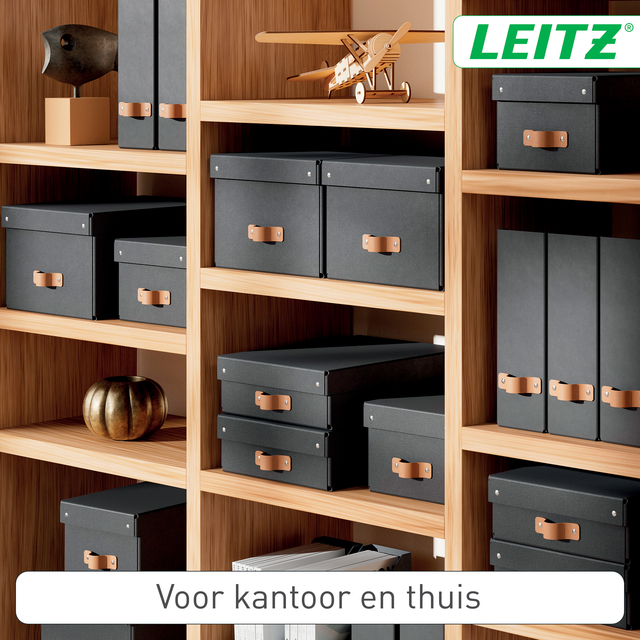 Tijdschriftencassette Leitz Puro set van 2 zwart