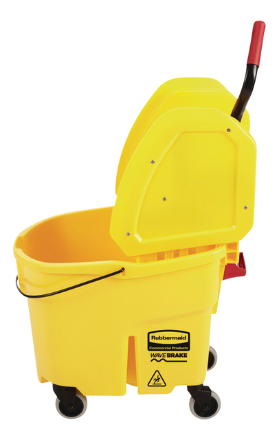 Mopemmer Rubbermaid Wavebrake met wringer 33liter geel