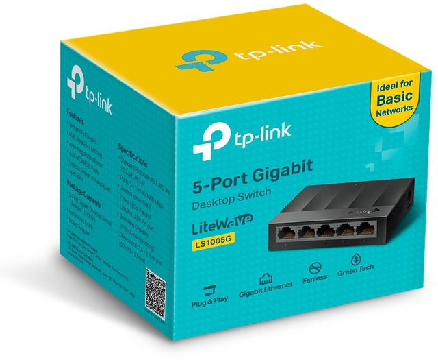 Desktopswitch TP-Link LiteWave LS1005G 5-poorts Gigabit