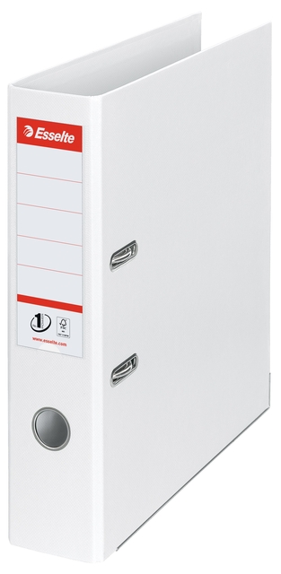 Lever Arch File Esselte No.1 VIVIDA 75mm PP A4 white 5 pieces