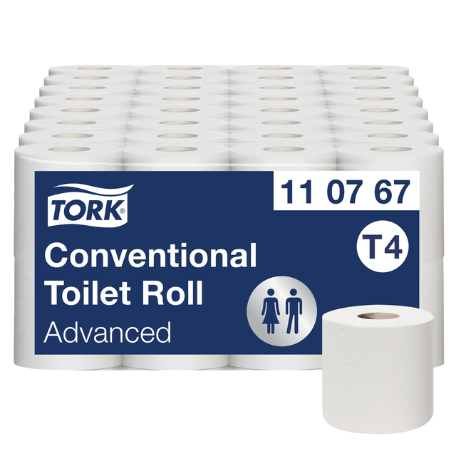 Tork Conventional Toilet Roll  2ply white 250 sheet T4 Advanced
