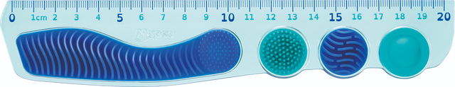 Liniaal Maped Kidy Learn Concentration 20 cm blauw