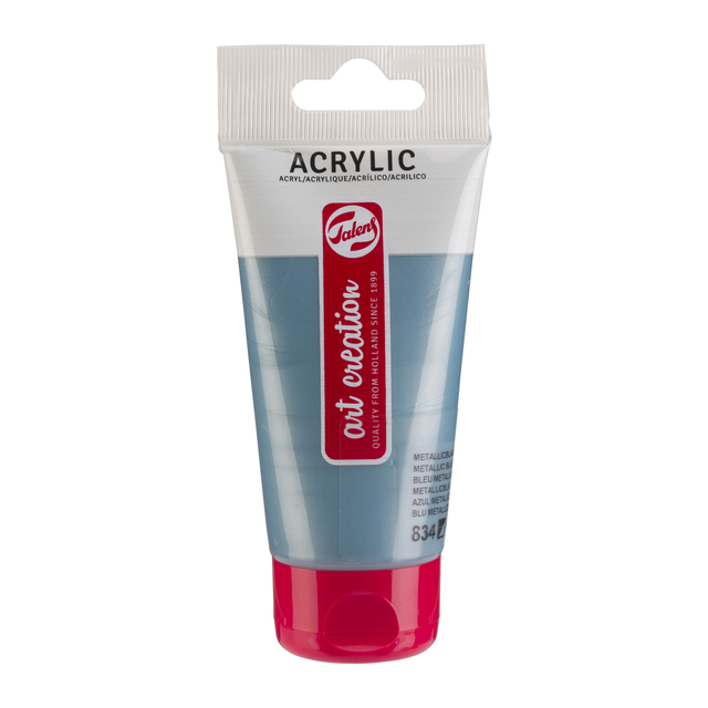Acrylverf Talens Art Creation 834 metallicblauw tube à 75m