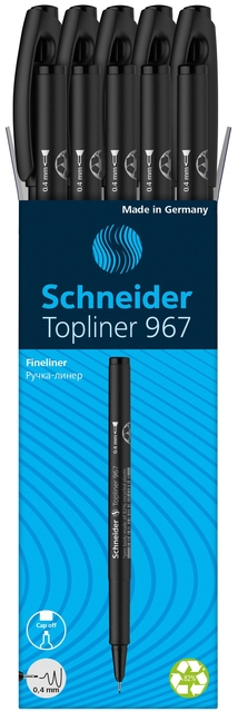 Fineliner Schneider Topliner 967 0.4mm zwart