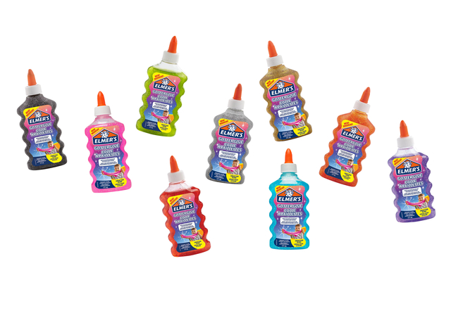 Kinderlijm Elmer's glitter oranje