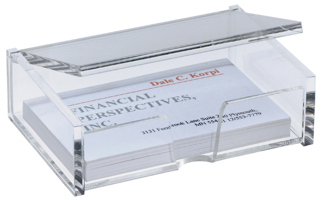 Business card box Sigel acryllic clear