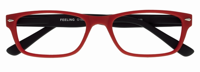 Leesbril I Need You +2.50 dpt Feeling rood-zwart