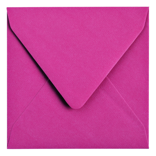 Envelop Papicolor 140x140mm felroze pak à 6 stuks