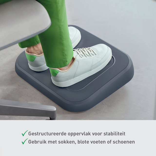 Voetensteun Leitz Ergo verstelbaar gerecycled grijs