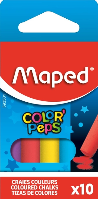 CHALK STICKS MAPED COLOR'PEPS ASSORTED COLORS