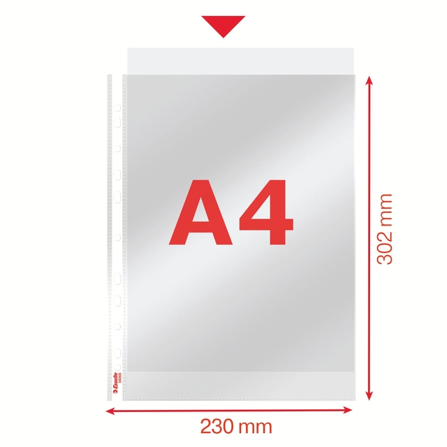 Showtas Esselte copy safe 0.06mm PP A4 glashelder 100 stuks