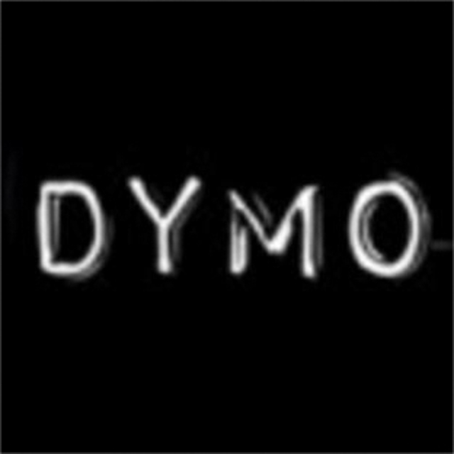 Reliëftape Dymo embossing plastic 9mm wit op zwar