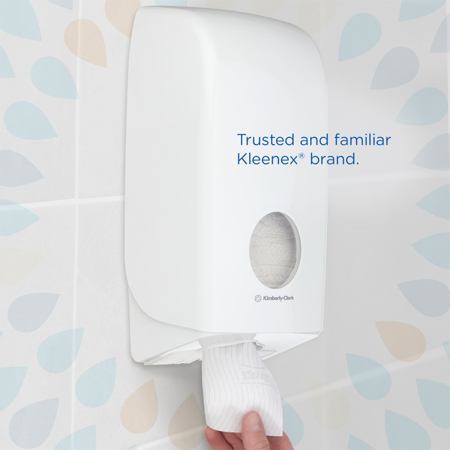 Toiletpapier Kleenex gevouwen 2-laags 110x186mm wit 8408