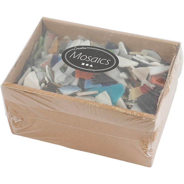 Mozaïek Creativ Company grootte 8-20mm dikte 2-3mm 2kg assort