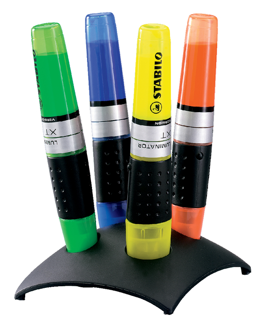 Markeerstift STABILO Luminator 71/04 assorti deskset à 4 stuk