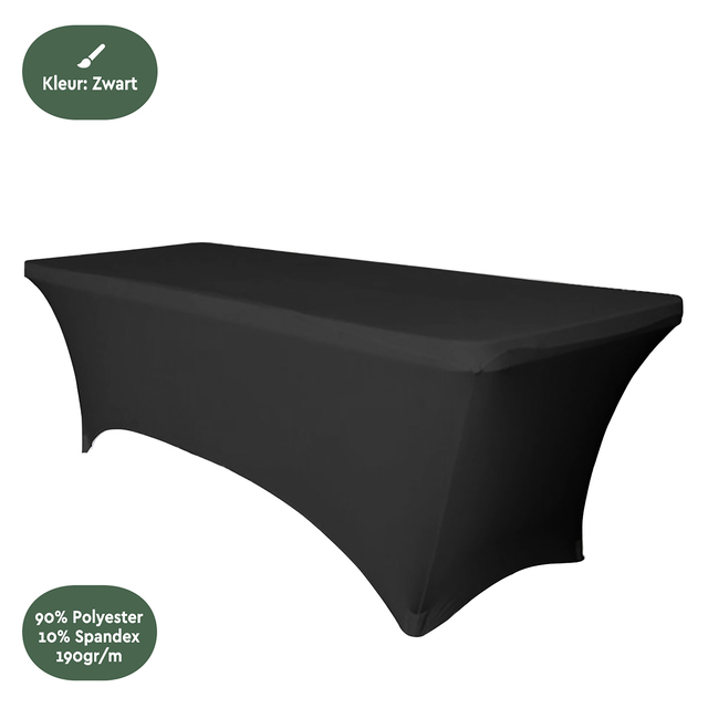 Tafelrok BRASQ 183x76x74cm zwart