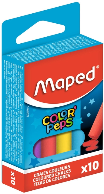 CHALK STICKS MAPED COLOR'PEPS ASSORTED COLORS