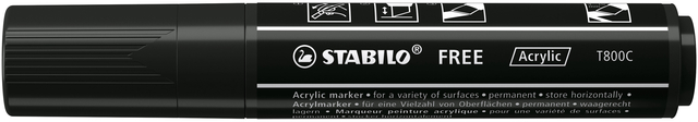 Acrylmarker STABILO  Free Acrylic T800C zwart