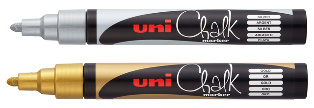 Krijtstift Uni-ball chalk rond 1.8-2.5mm goud