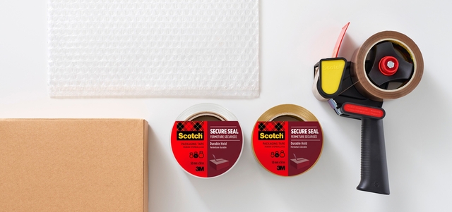 Verpakkingstape Scotch Secure Seal 50mmx66m bruin 6 rollen