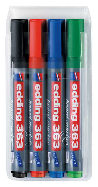 edding 363 whiteboard marker set of 4 assorted
