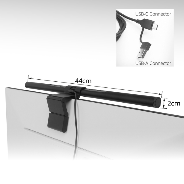 Monitorlamp ACT led dimbaar USB