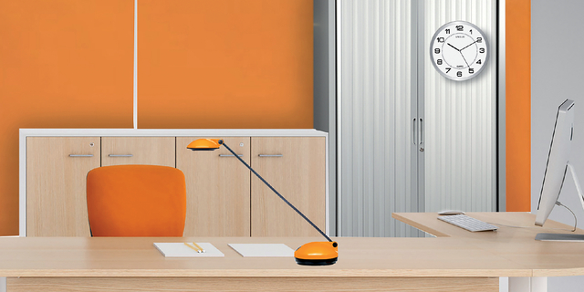 Unilux Attraction Clock Metal grey