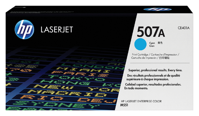 HP 507A Toner Cart Cyan CE401A
