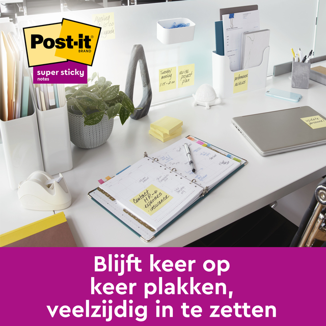 Memo pad Post-it 6920 Super Sticky 76x76mm yellow