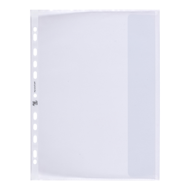 Bag of 10 Punched pockets Elba A4 Polypropylene 120µ Embossed Clea